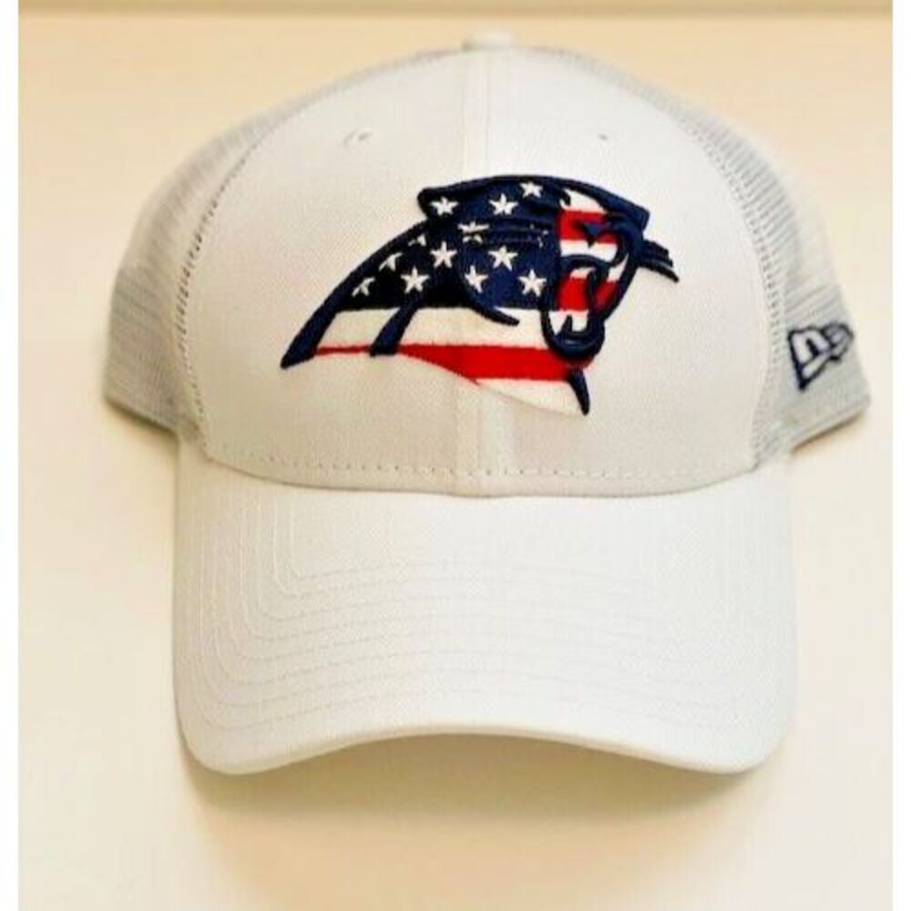 NFL New Without Tag White Era 9Forty Carolina Panthers American Flag Hat